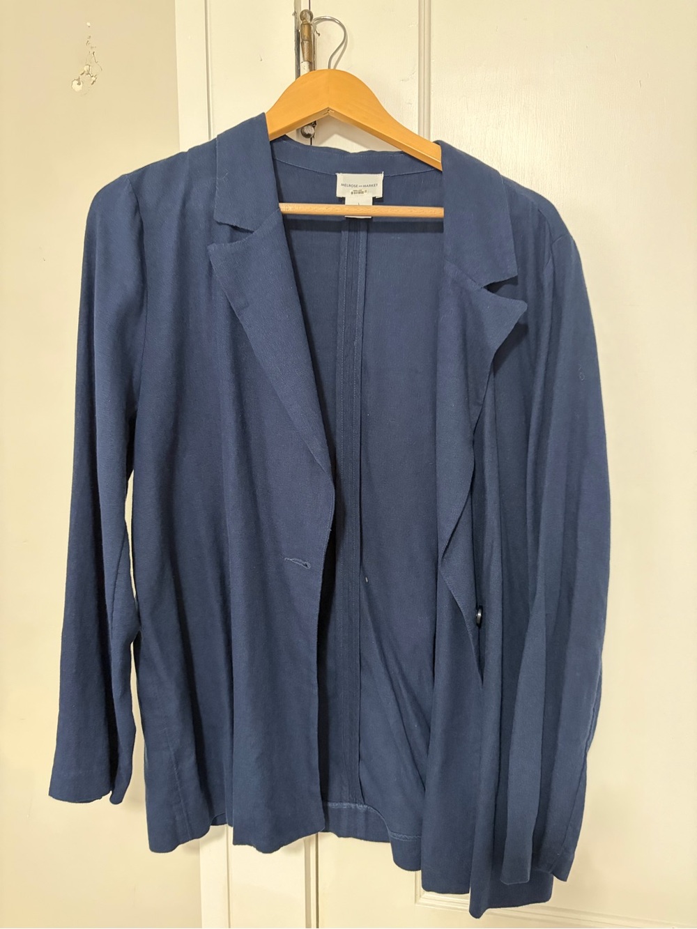 Melrose and Market Navy Open-Front Blazer Jacket